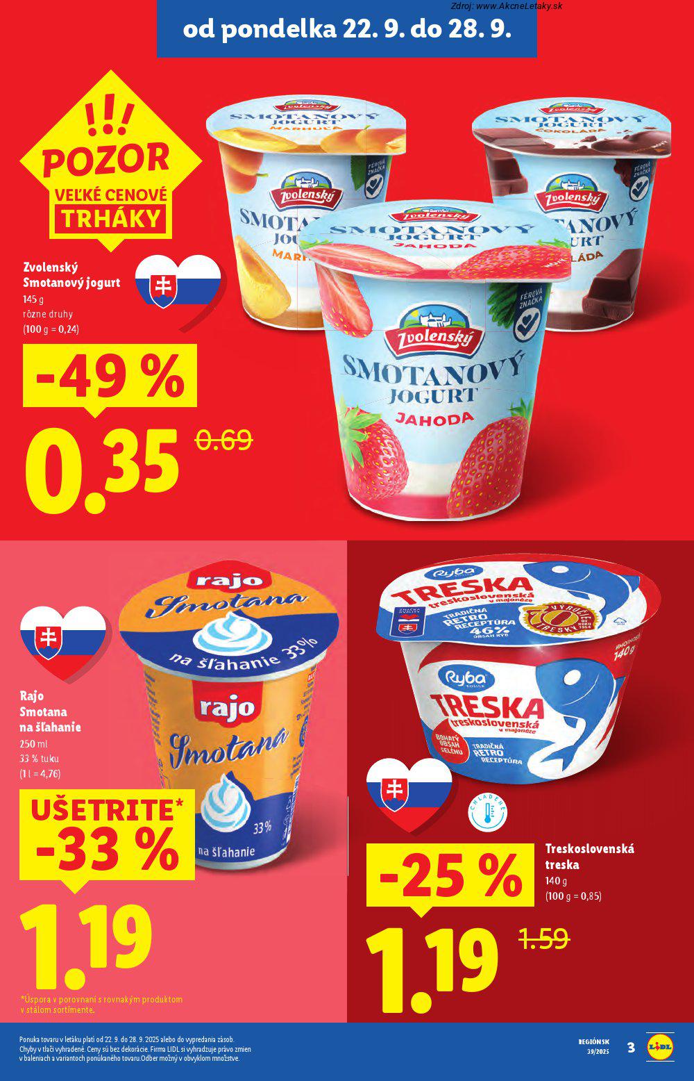 Leták Lidl (22. 9. - 28. 9. 2025) - strana 7 z 99