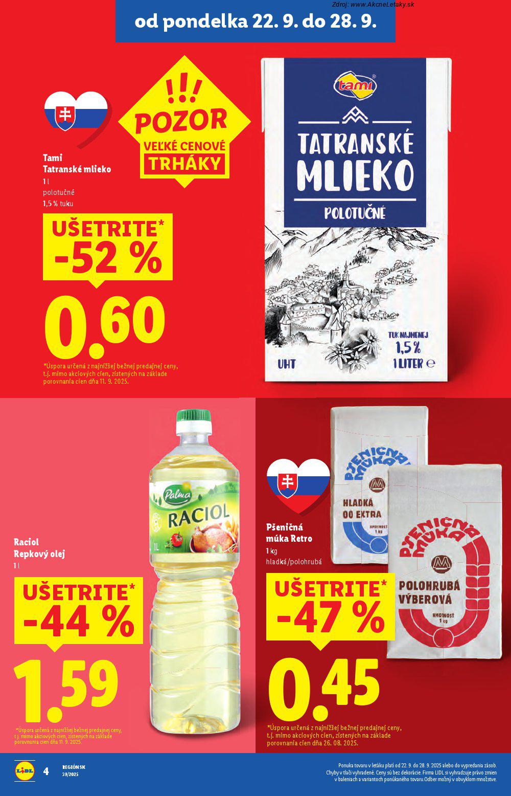 Leták Lidl (22. 9. - 28. 9. 2025) - strana 8 z 99