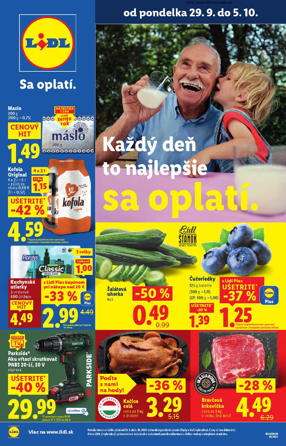 Leták Lidl - strana 1