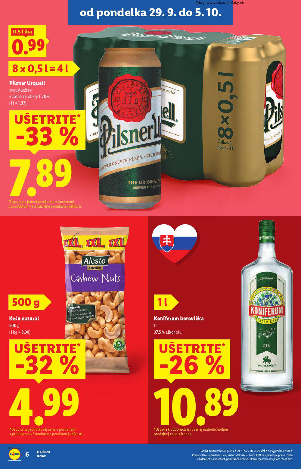 Leták Lidl (29. 9. - 5. 10. 2025) - strana 6 z 95