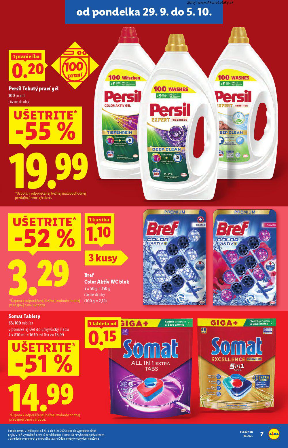 Leták Lidl (29. 9. - 5. 10. 2025) - strana 7 z 95