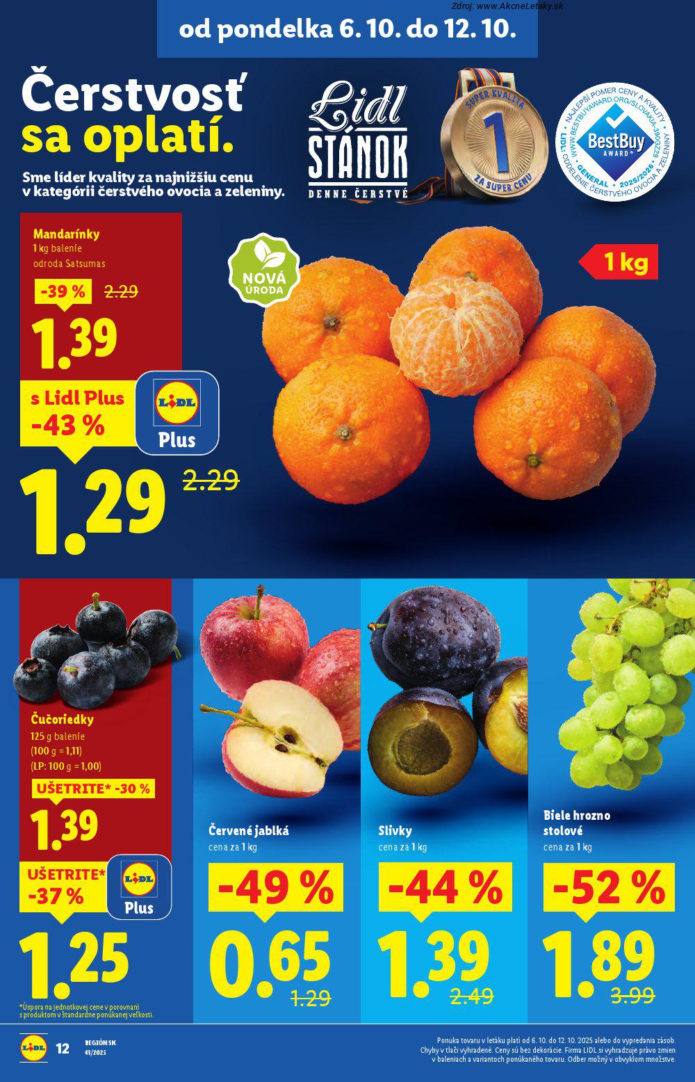 Leták Lidl (6. 10. - 12. 10. 2025) - strana 16 z 108