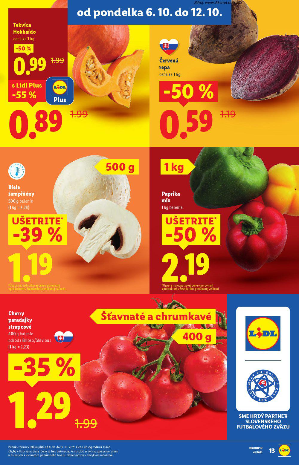 Leták Lidl (6. 10. - 12. 10. 2025) - strana 17 z 108