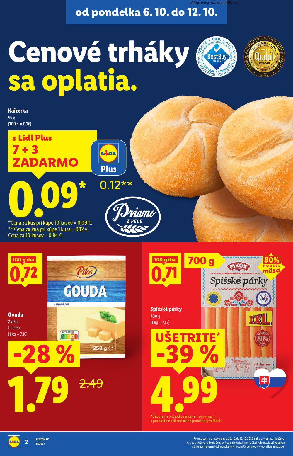 Leták Lidl (6. 10. - 12. 10. 2025) - strana 4 z 108
