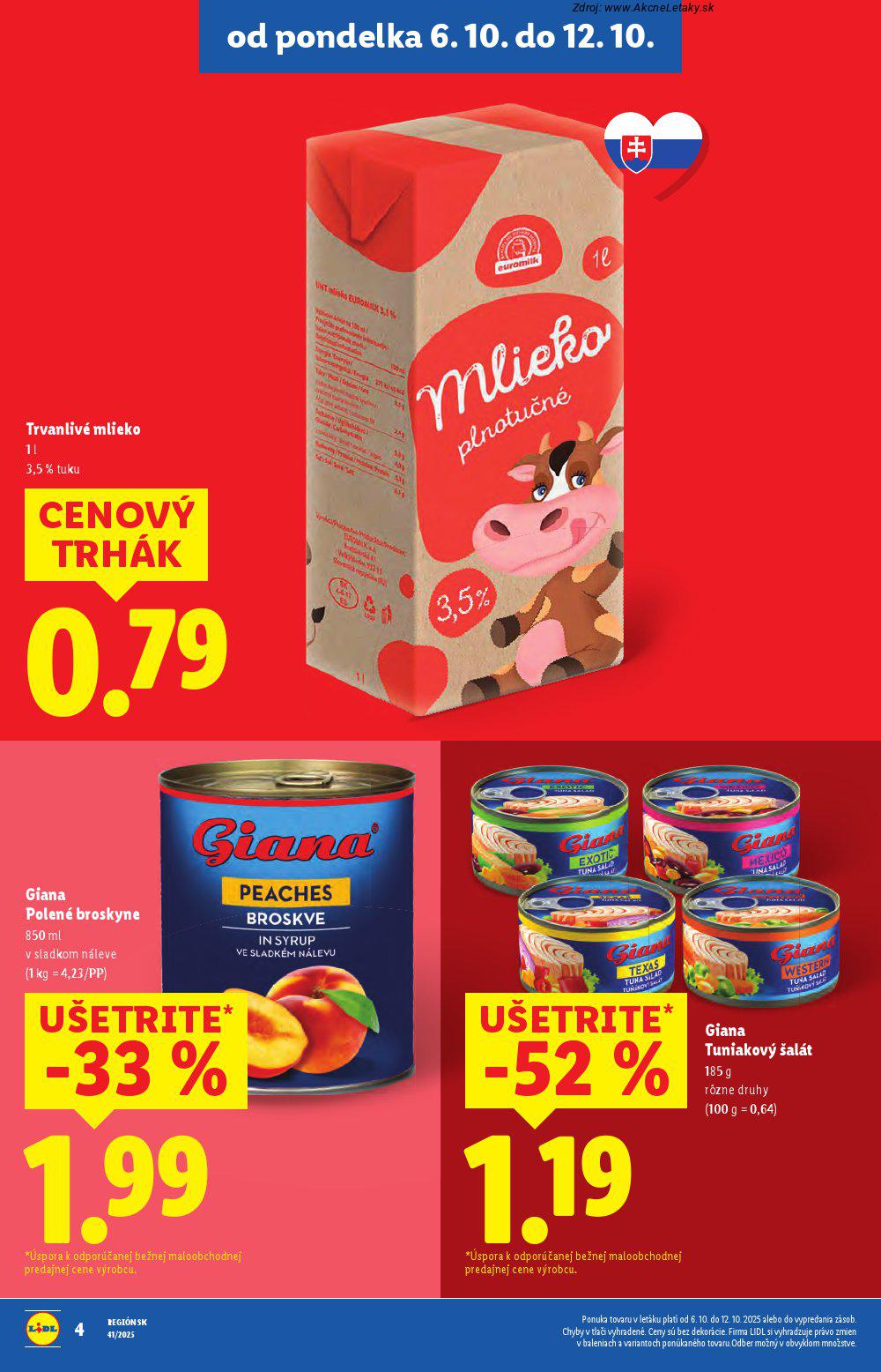 Leták Lidl (6. 10. - 12. 10. 2025) - strana 6 z 108