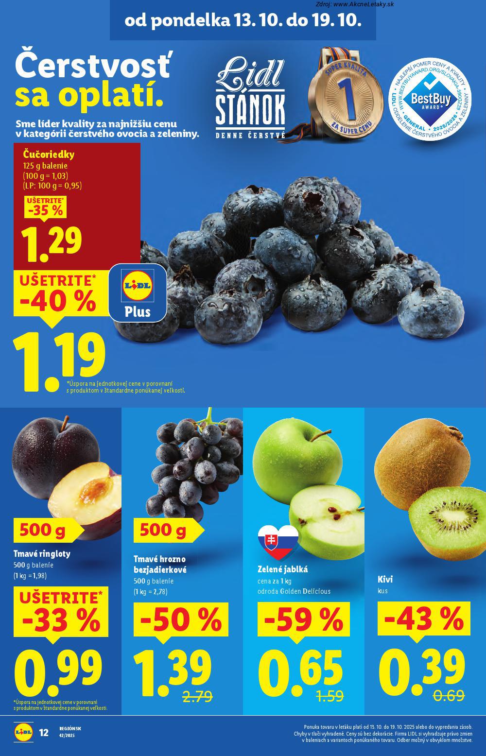 Leták Lidl (13. 10. - 19. 10. 2025) - strana 16 z 110
