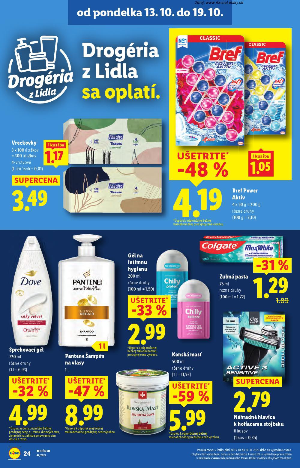 Leták Lidl (13. 10. - 19. 10. 2025) - strana 32 z 110