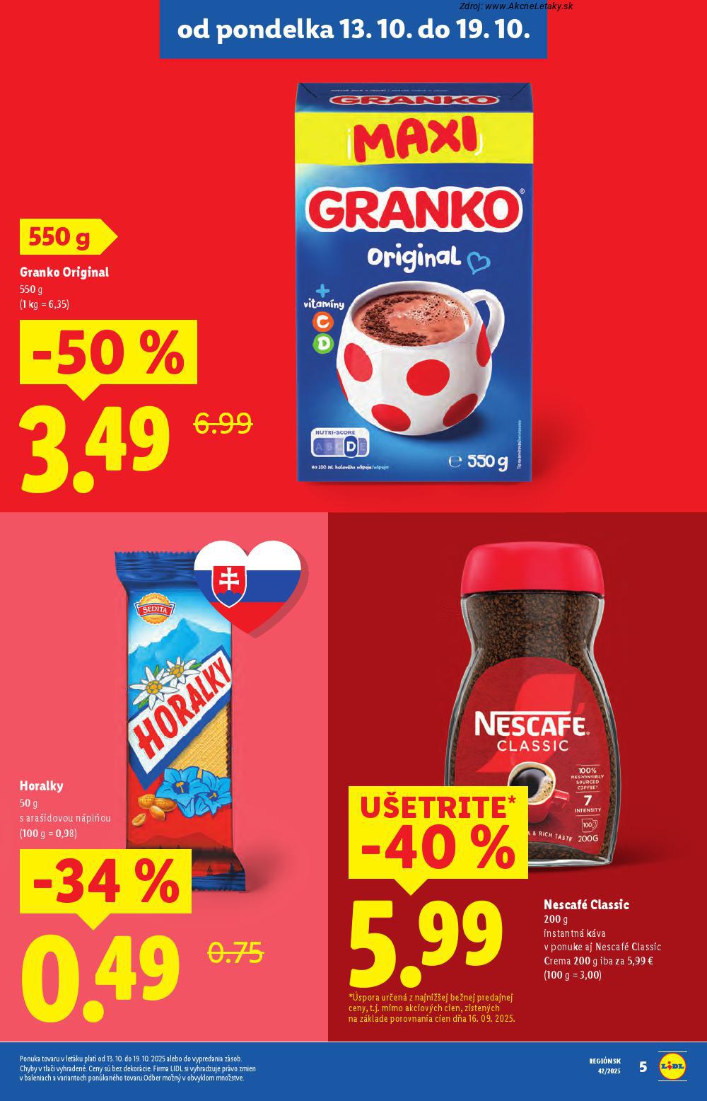 Leták Lidl (13. 10. - 19. 10. 2025) - strana 7 z 110
