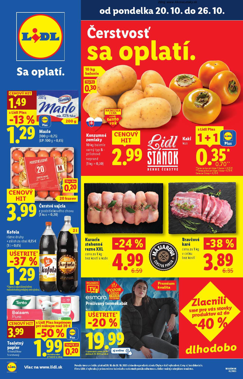 Leták Lidl - strana 1