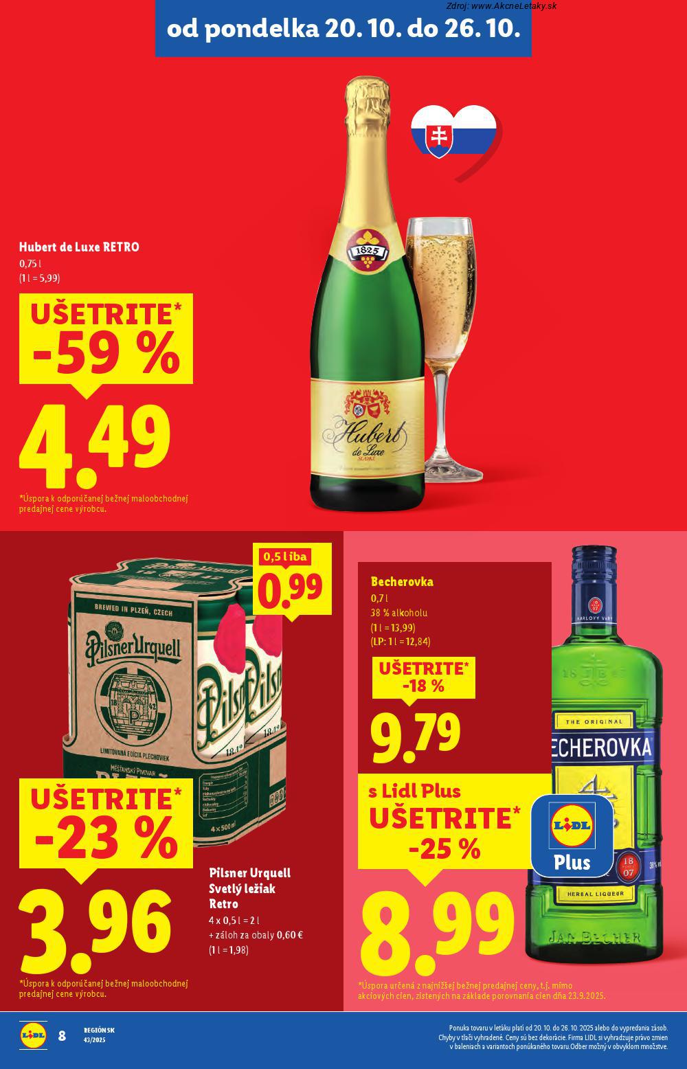 Leták Lidl (20. 10. - 26. 10. 2025) - strana 10 z 102