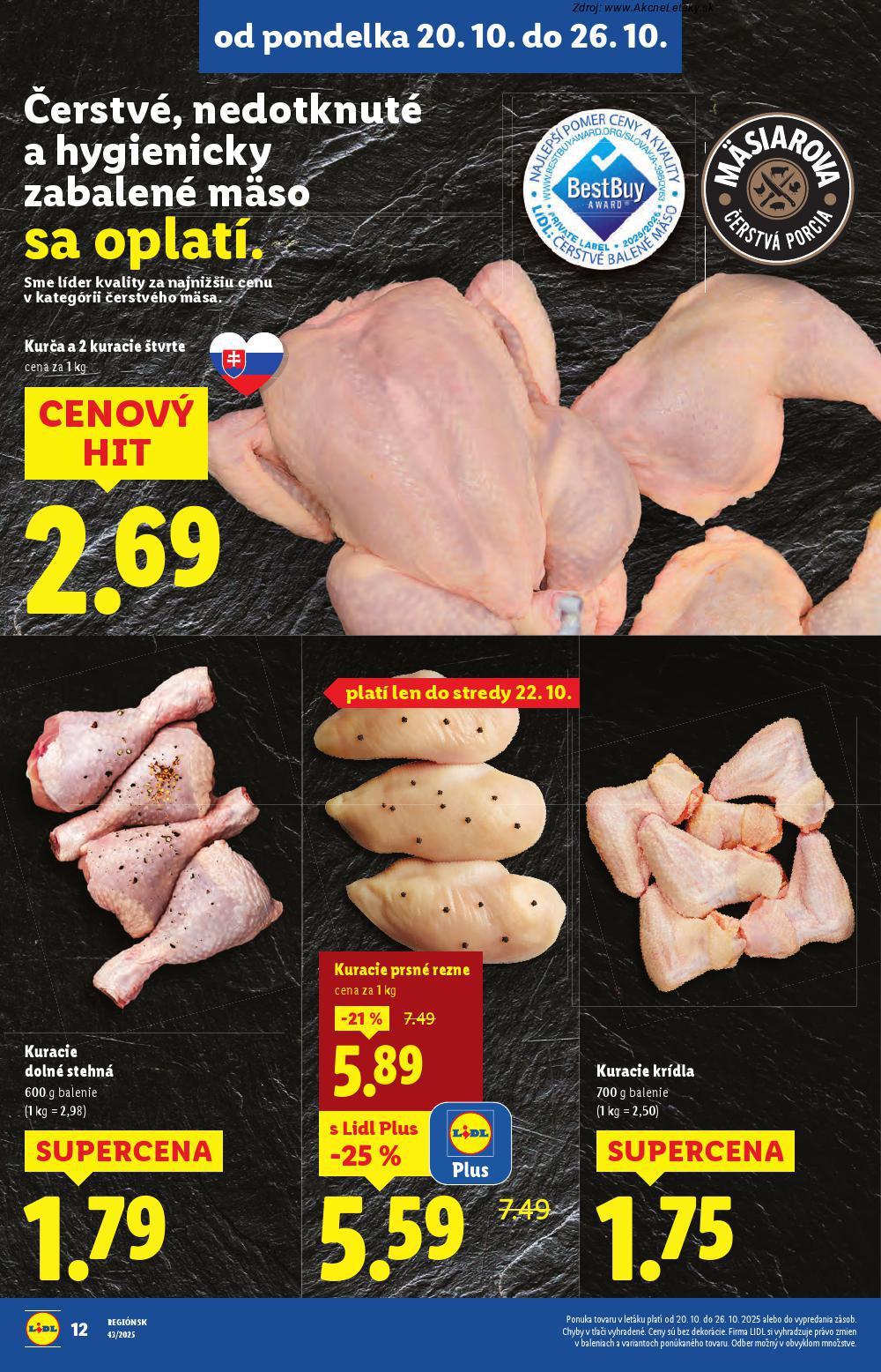 Leták Lidl (20. 10. - 26. 10. 2025) - strana 14 z 102