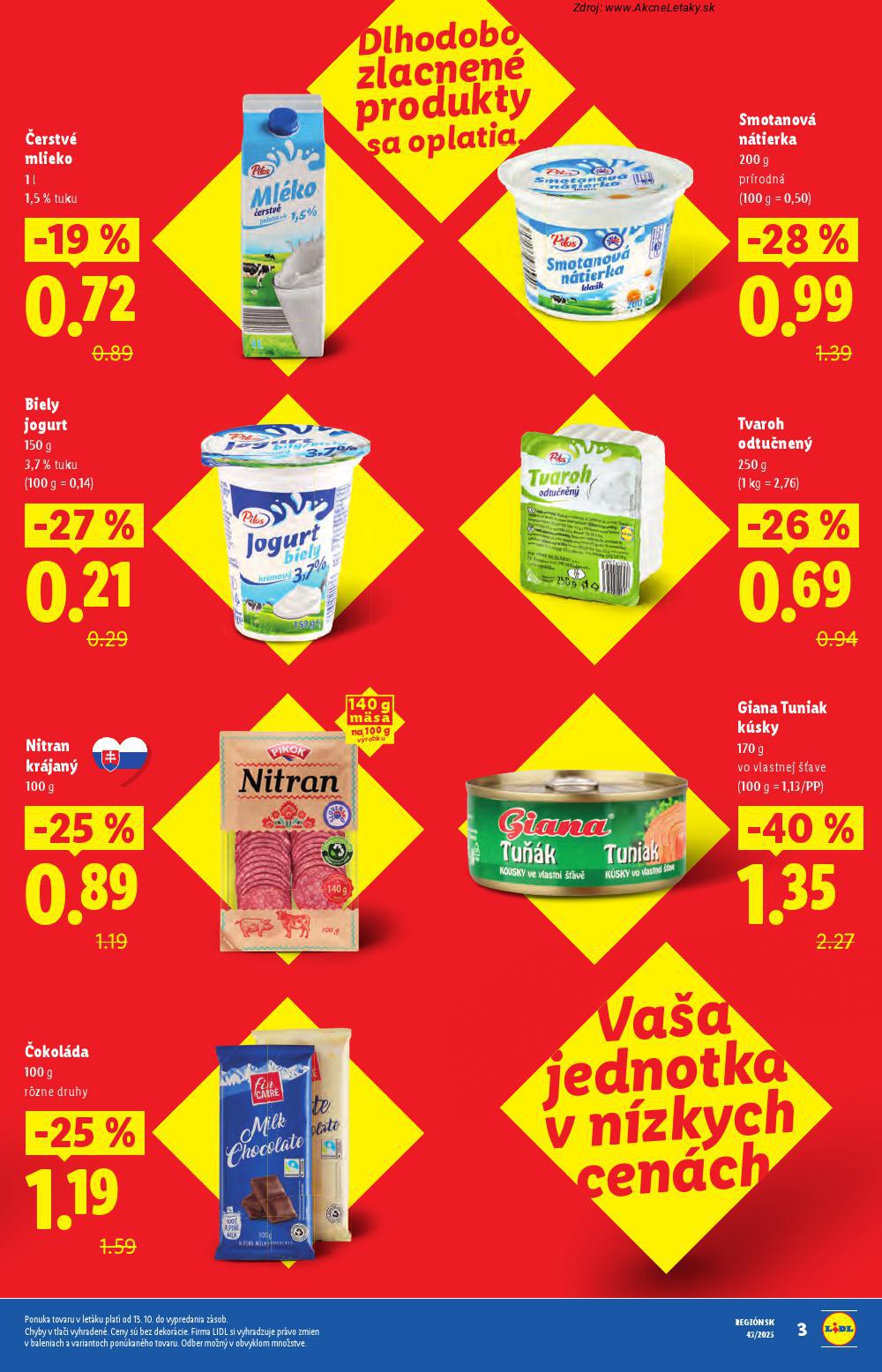 Leták Lidl (20. 10. - 26. 10. 2025) - strana 3 z 102