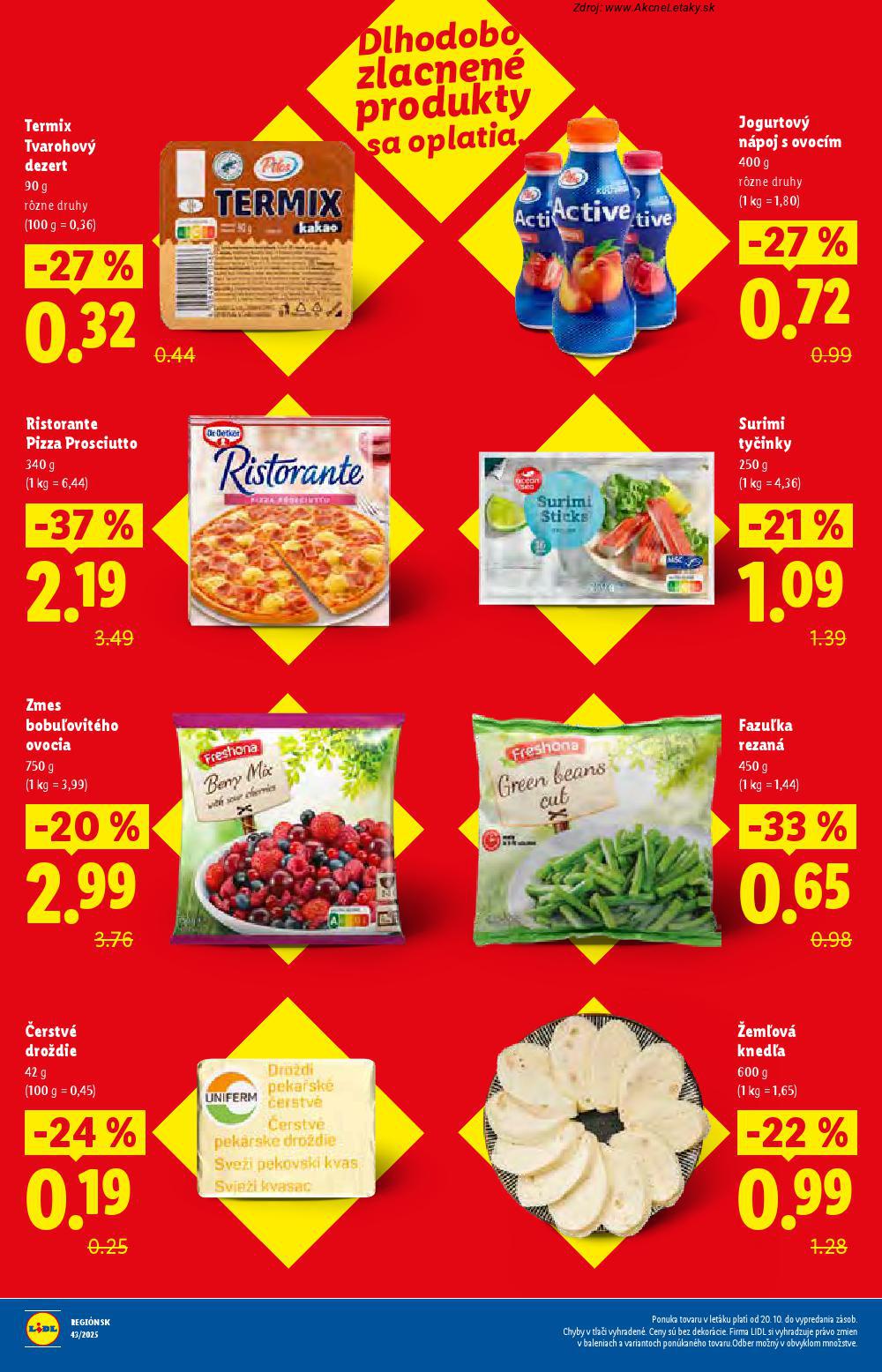 Leták Lidl (20. 10. - 26. 10. 2025) - strana 4 z 102