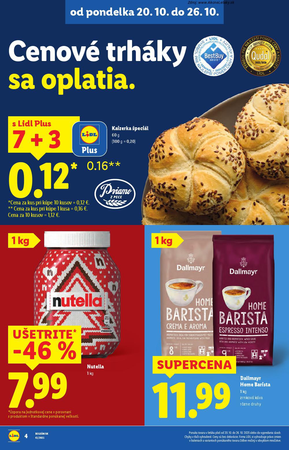 Leták Lidl (20. 10. - 26. 10. 2025) - strana 6 z 102