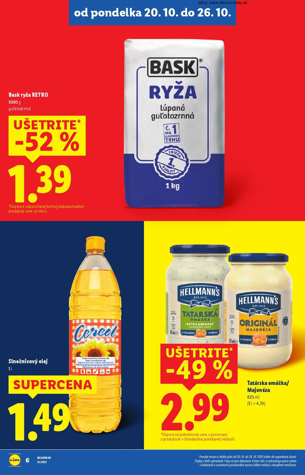 Leták Lidl (20. 10. - 26. 10. 2025) - strana 8 z 102