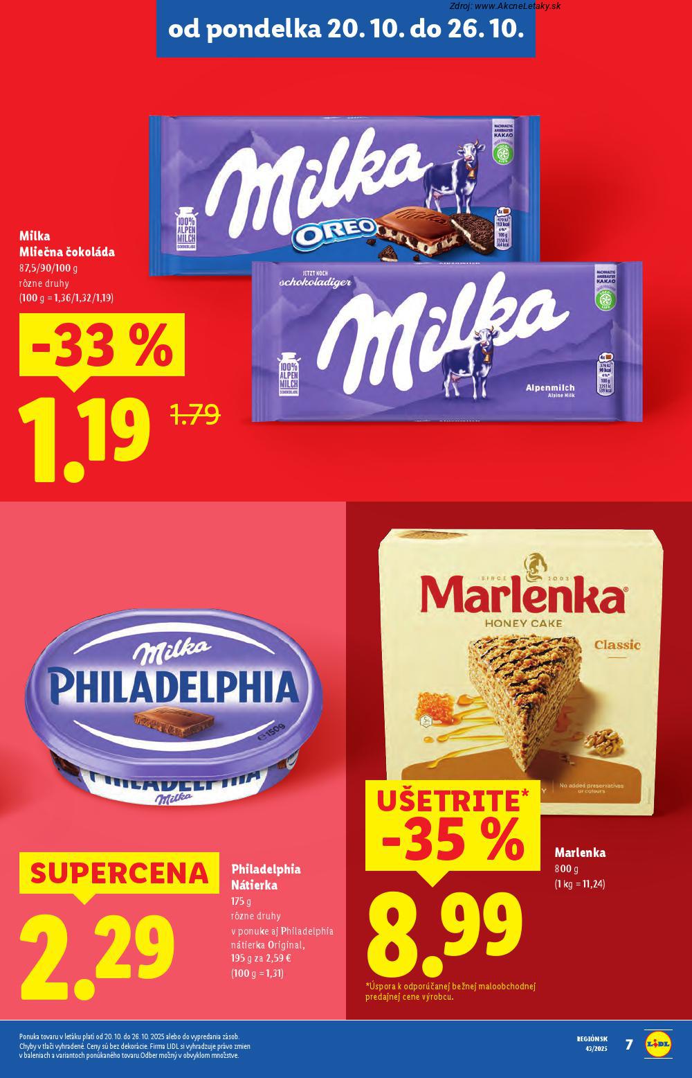 Leták Lidl (20. 10. - 26. 10. 2025) - strana 9 z 102