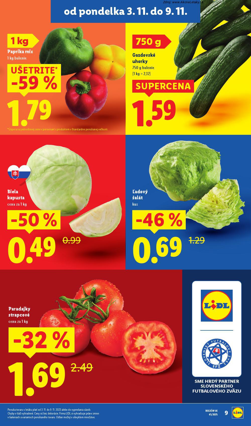 Leták Lidl (3. 11. - 9. 11. 2025) - strana 13 z 89