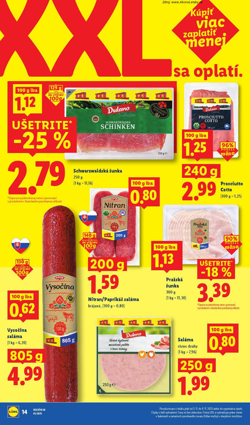 Leták Lidl (3. 11. - 9. 11. 2025) - strana 18 z 89