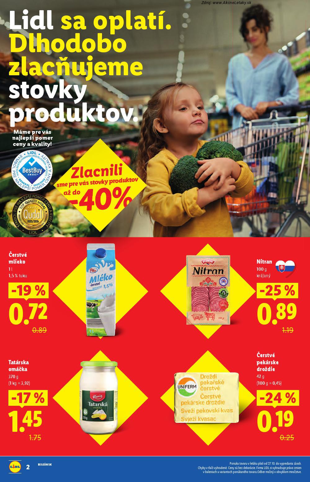 Leták Lidl (3. 11. - 9. 11. 2025) - strana 2 z 89