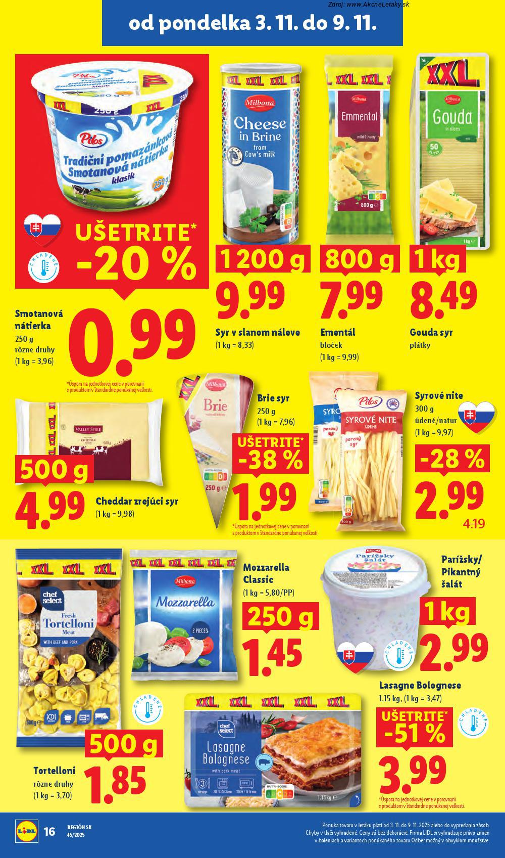 Leták Lidl (3. 11. - 9. 11. 2025) - strana 20 z 89