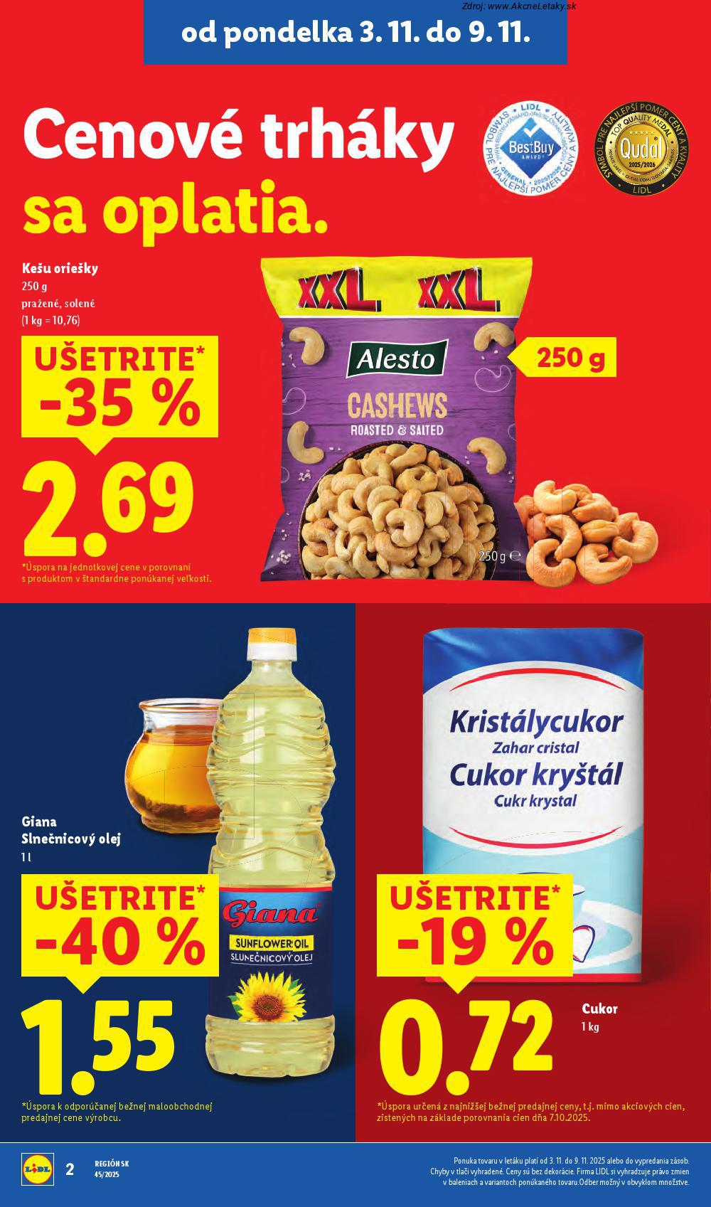 Leták Lidl (3. 11. - 9. 11. 2025) - strana 6 z 89