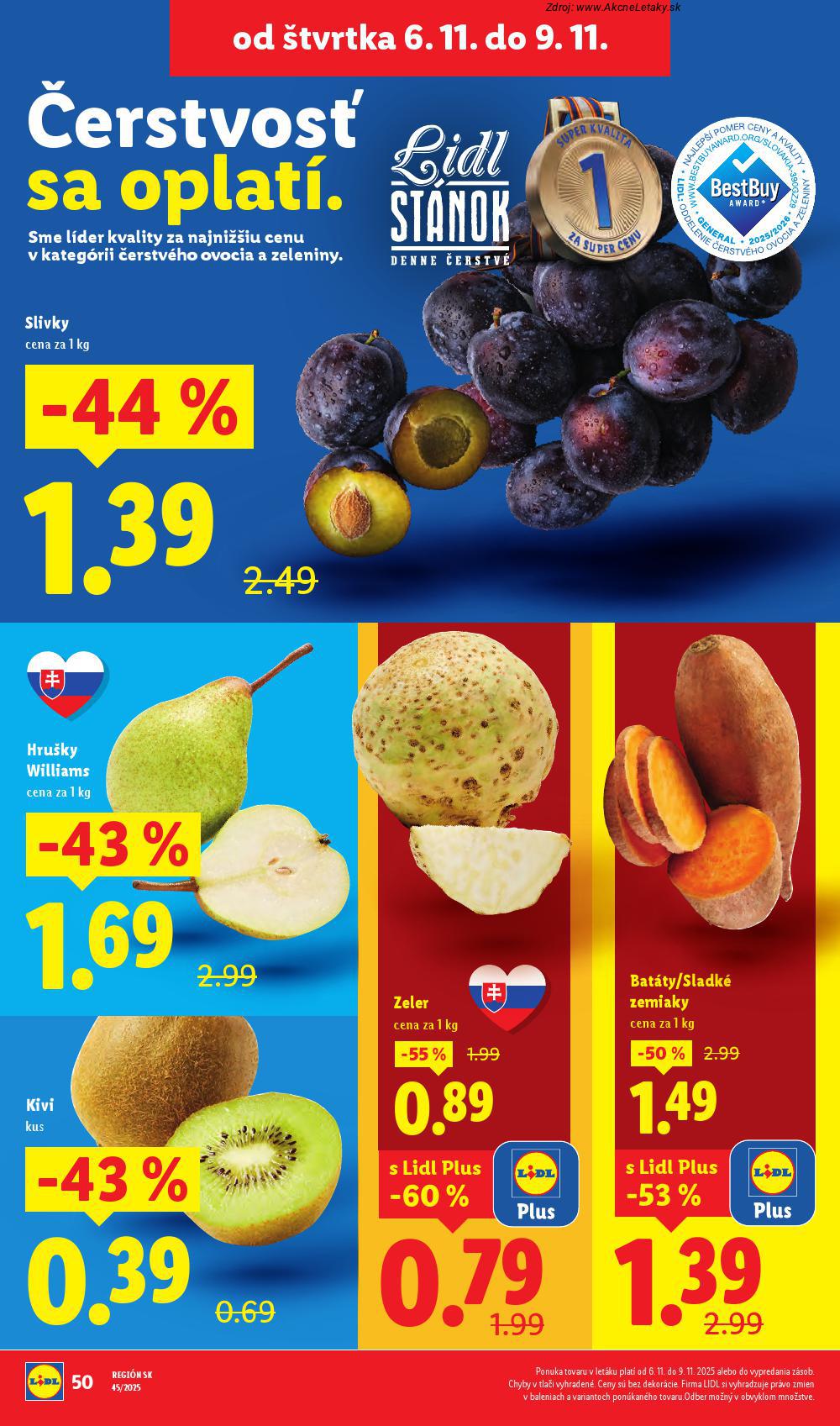 Leták Lidl (3. 11. - 9. 11. 2025) - strana 62 z 89
