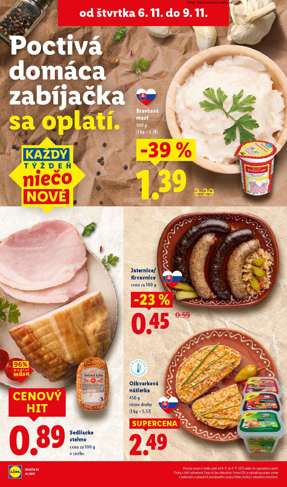 Leták Lidl (3. 11. - 9. 11. 2025) - strana 66 z 89