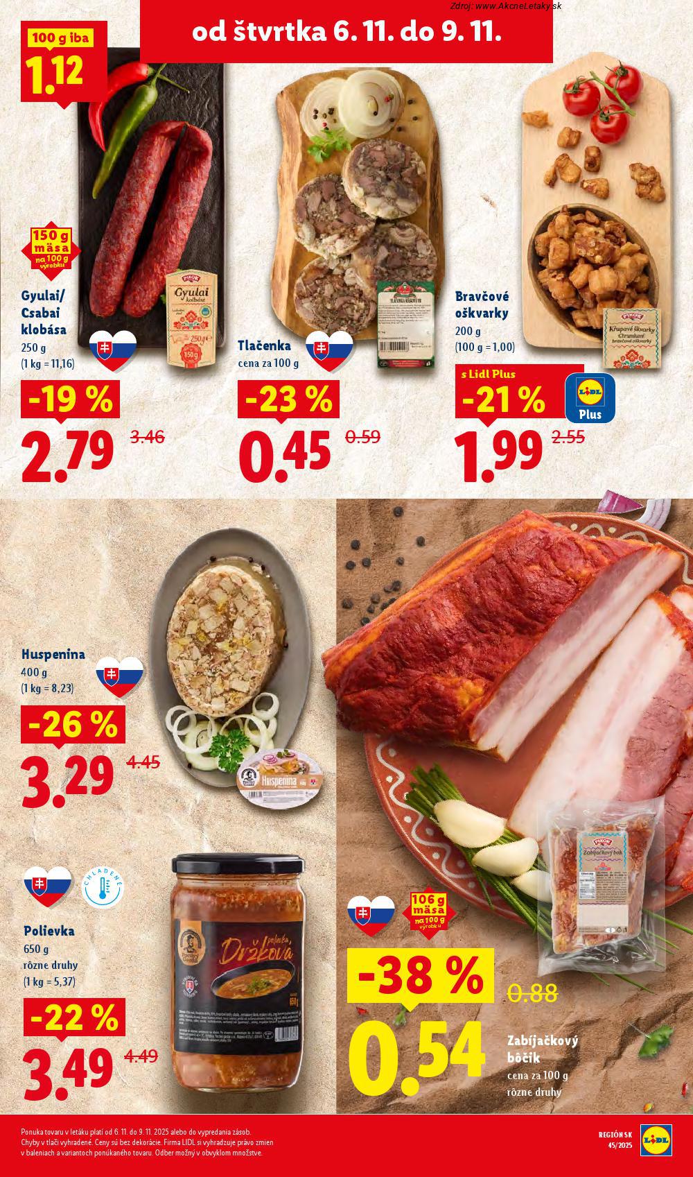 Leták Lidl (3. 11. - 9. 11. 2025) - strana 67 z 89