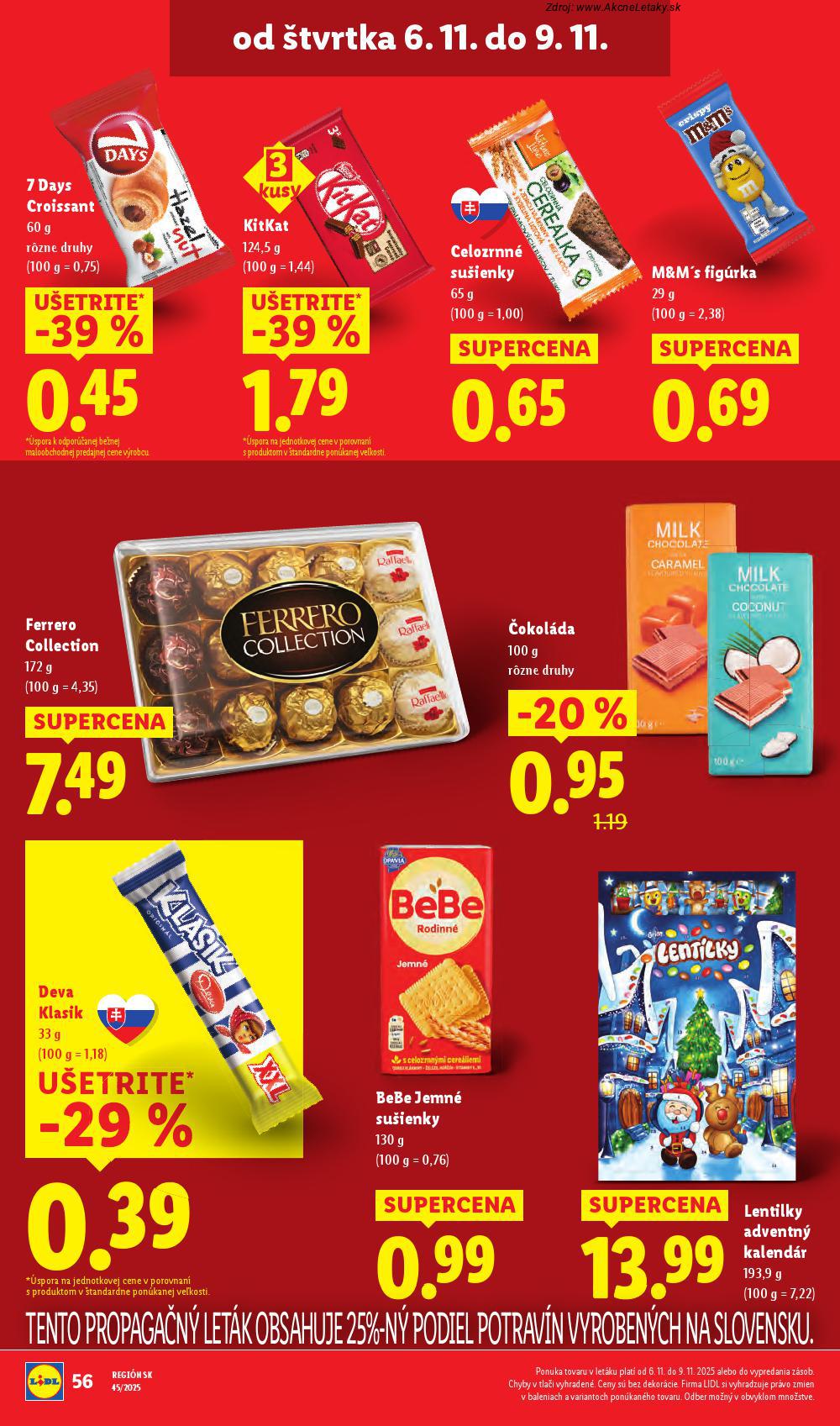 Leták Lidl (3. 11. - 9. 11. 2025) - strana 69 z 89