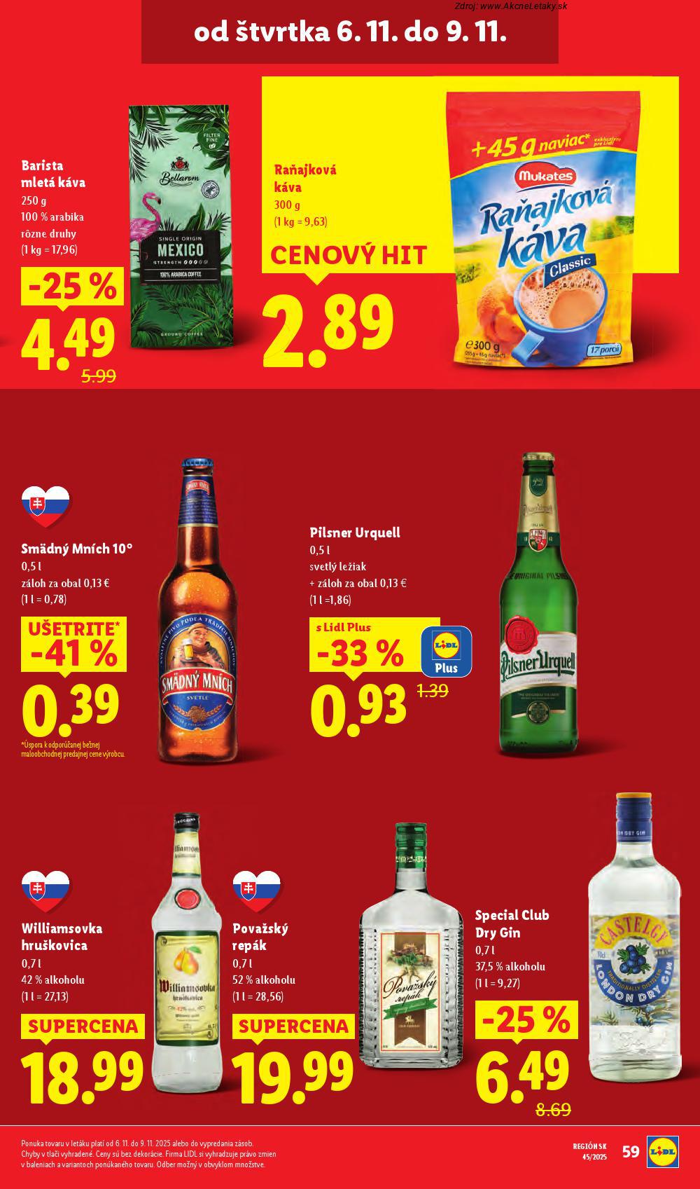 Leták Lidl (3. 11. - 9. 11. 2025) - strana 72 z 89