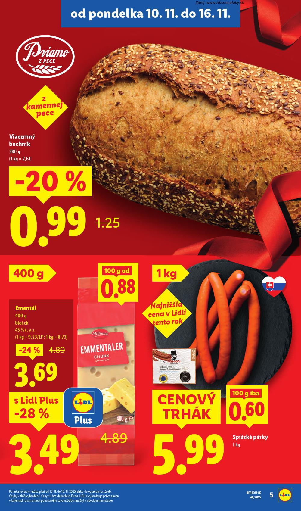 Leták Lidl (10. 11. - 16. 11. 2025) - strana 9 z 106