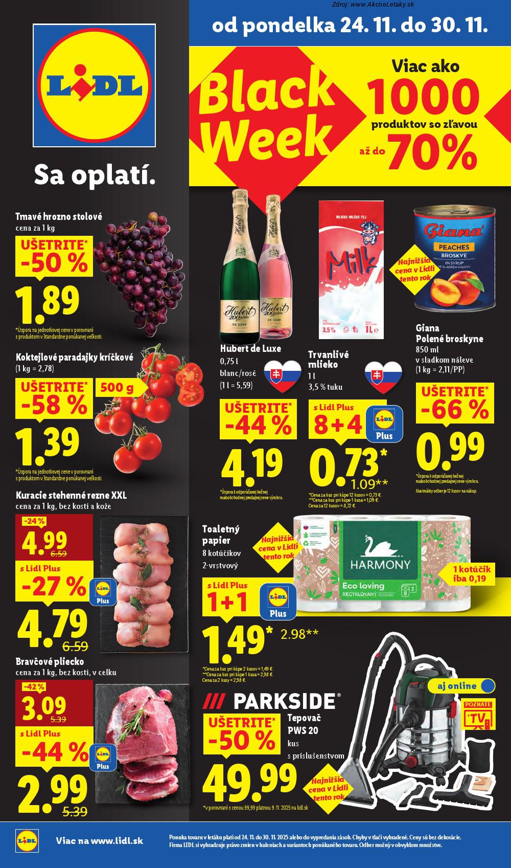 Leták Lidl - strana 1