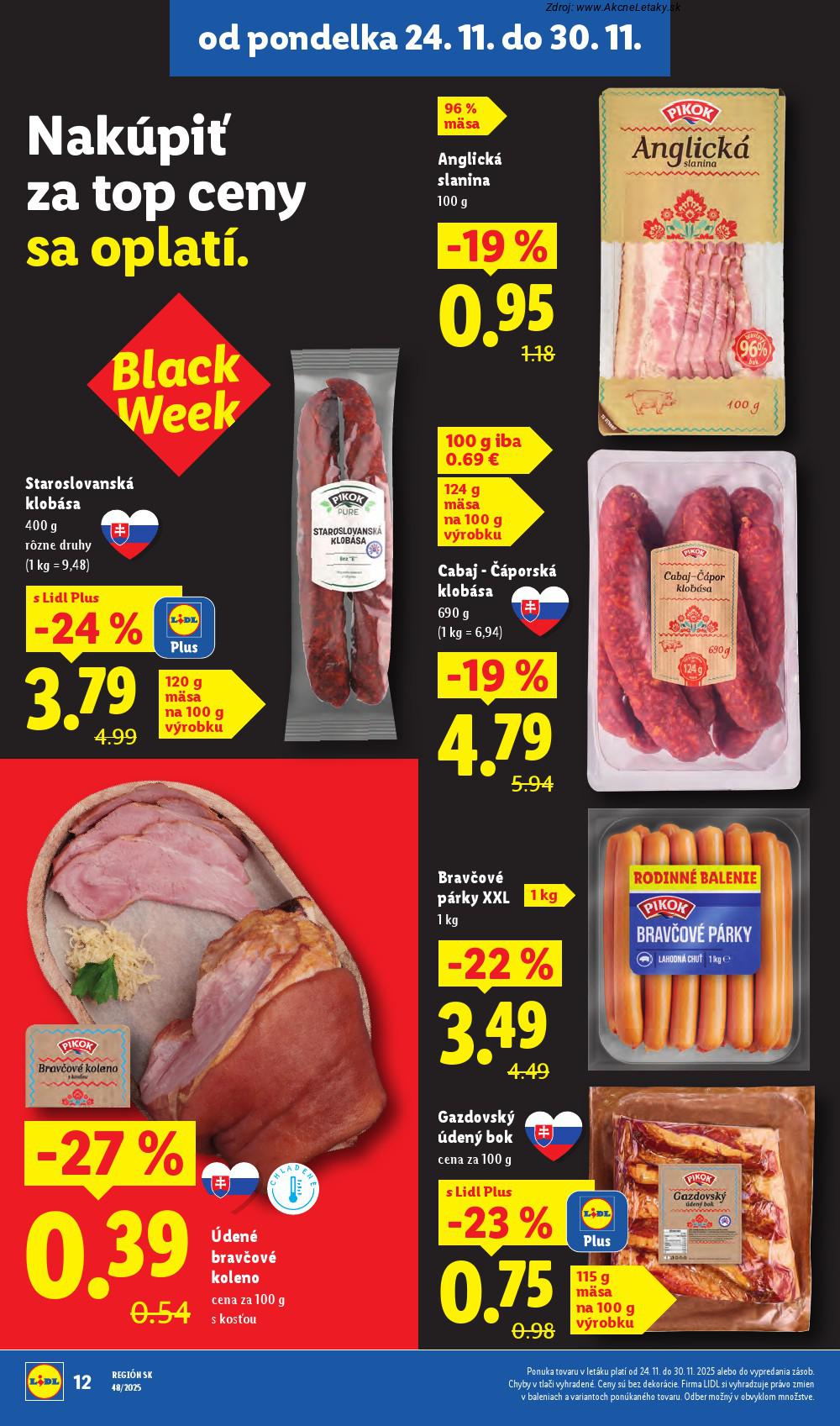 Leták Lidl (24. 11. - 30. 11. 2025) - strana 14 z 90