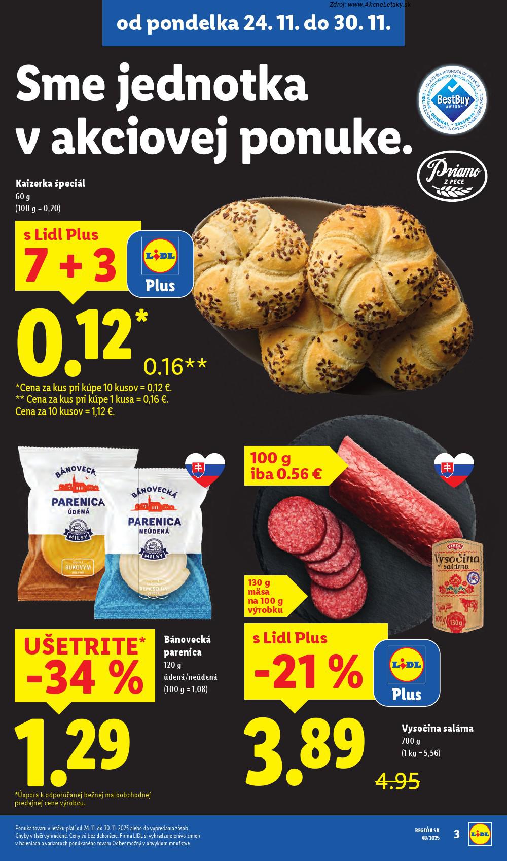Leták Lidl (24. 11. - 30. 11. 2025) - strana 3 z 90