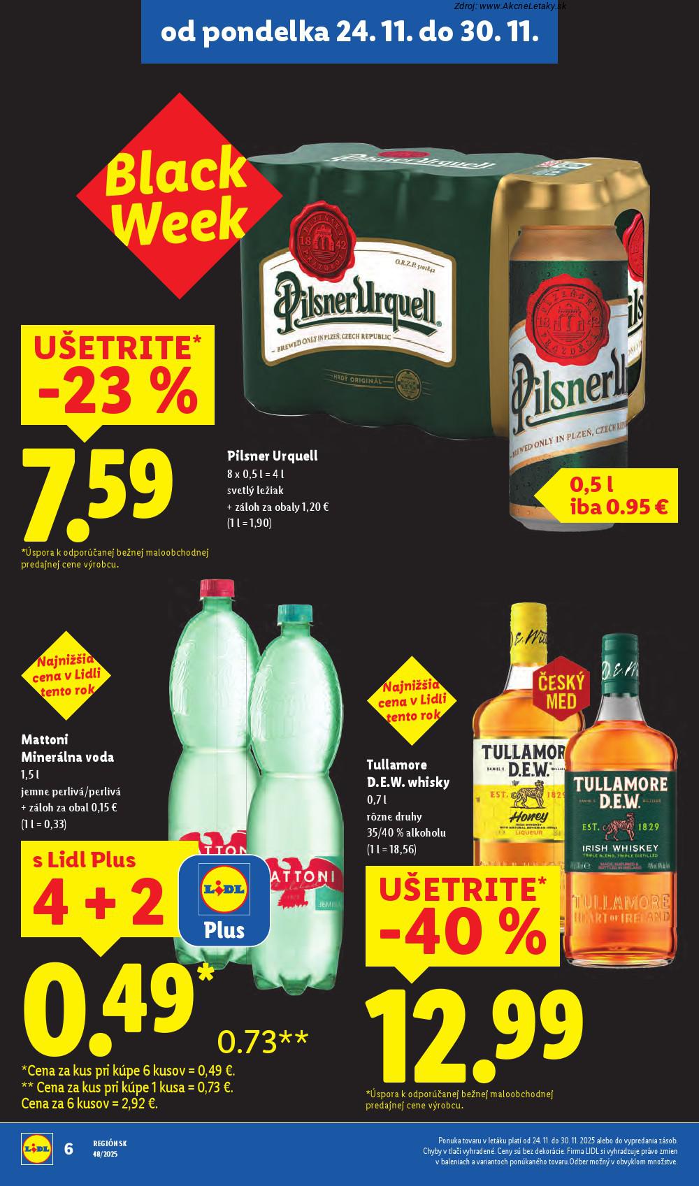 Leták Lidl (24. 11. - 30. 11. 2025) - strana 6 z 90