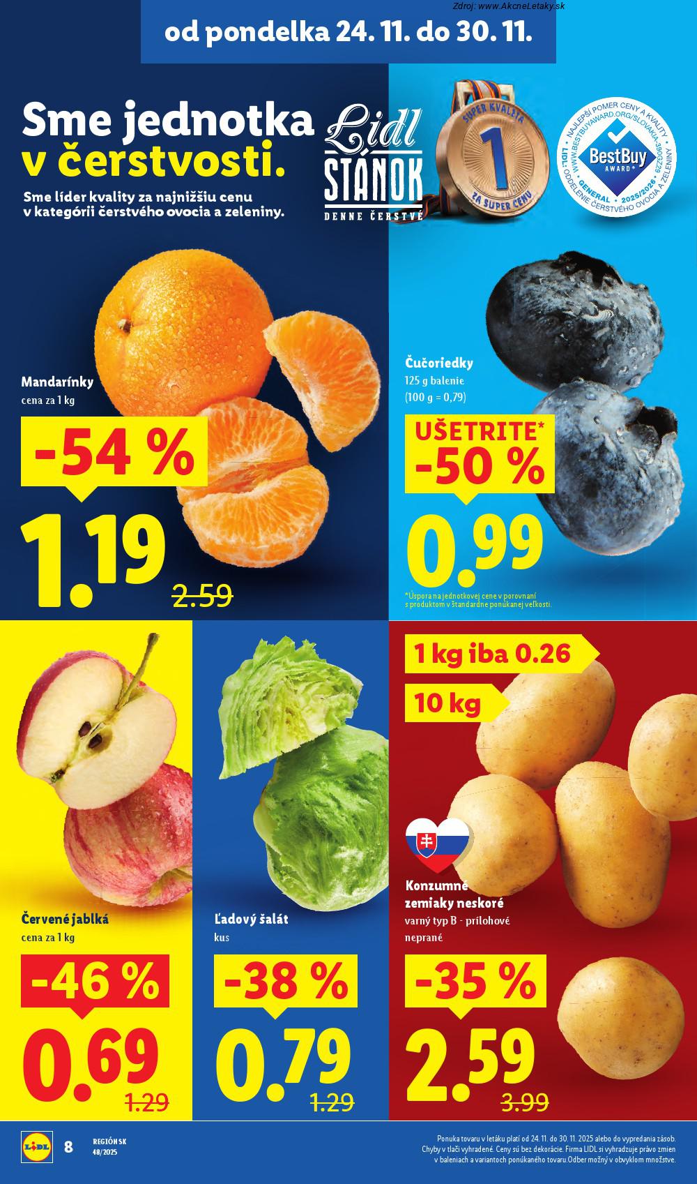Leták Lidl (24. 11. - 30. 11. 2025) - strana 8 z 90