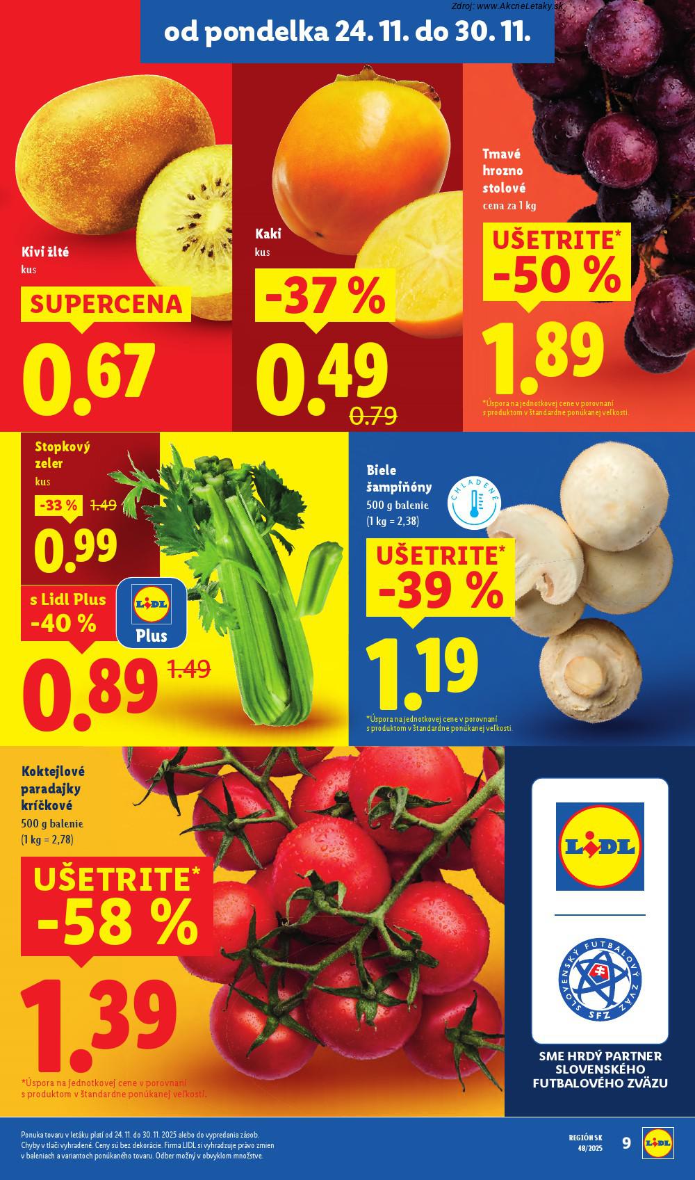 Leták Lidl (24. 11. - 30. 11. 2025) - strana 9 z 90