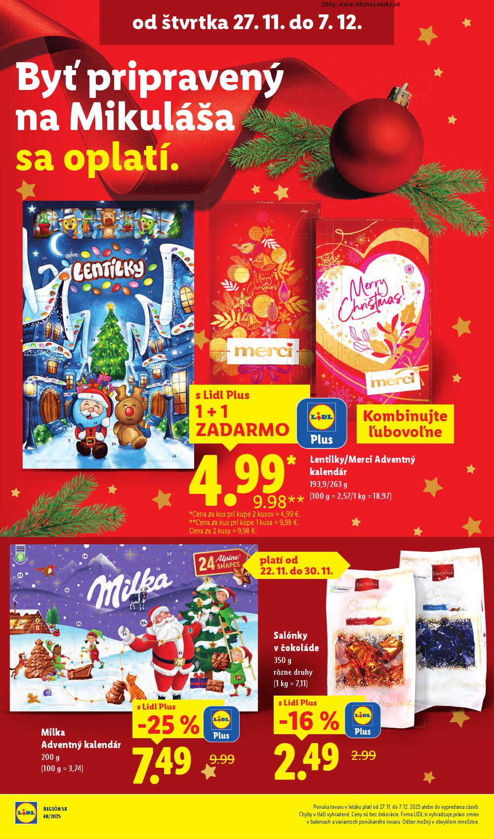 Leták Lidl (1. 12. - 7. 12. 2025) - strana 24 z 100