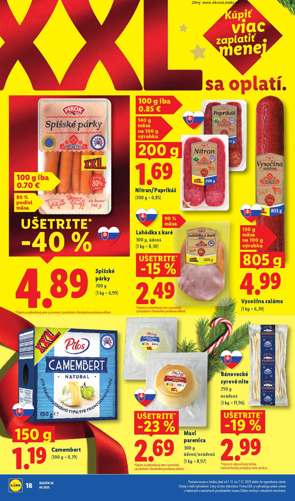 Leták Lidl (1. 12. - 7. 12. 2025) - strana 26 z 100