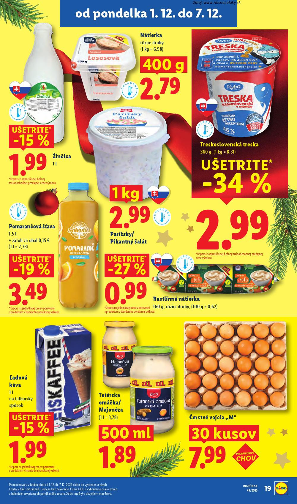 Leták Lidl (1. 12. - 7. 12. 2025) - strana 27 z 100