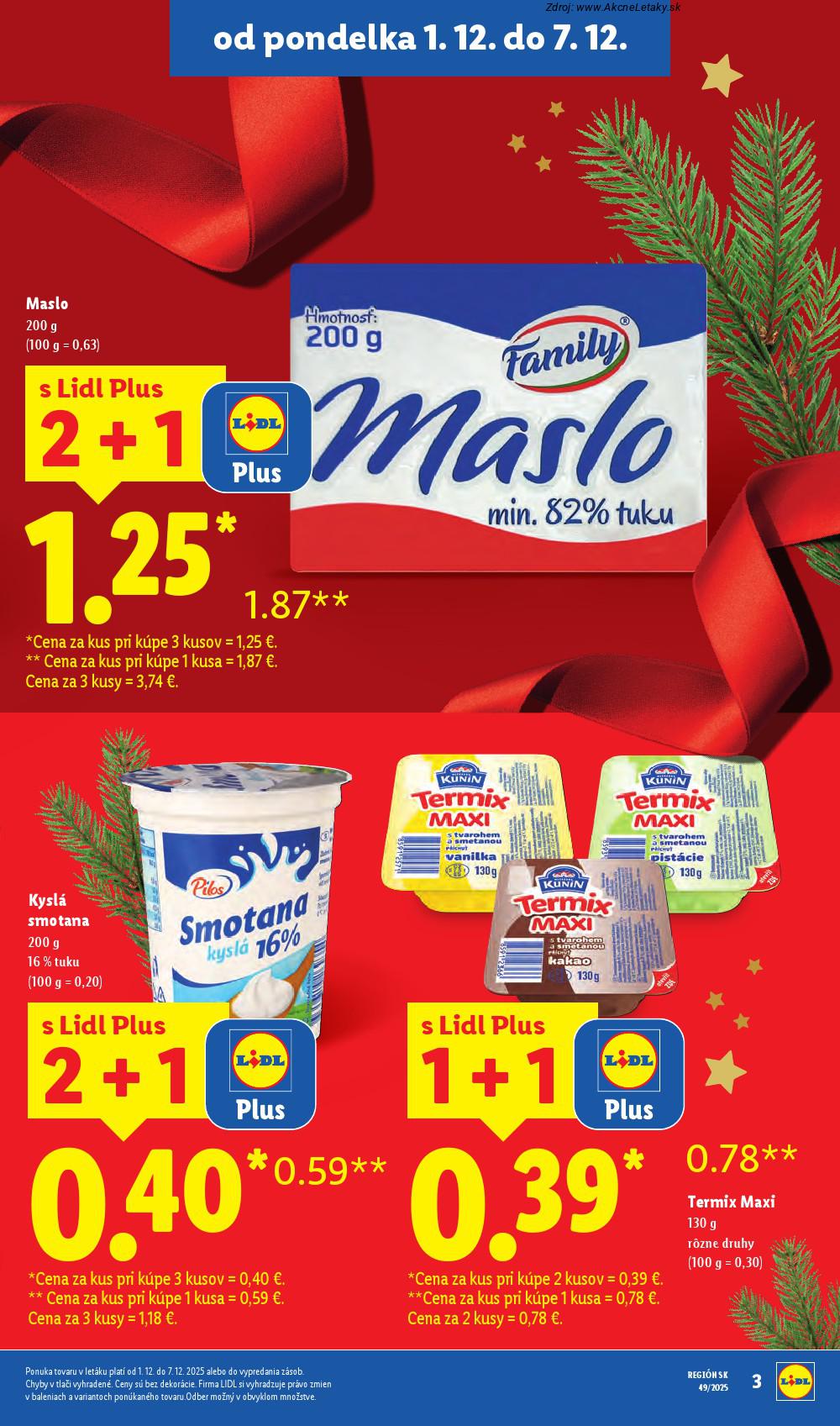Leták Lidl (1. 12. - 7. 12. 2025) - strana 3 z 100