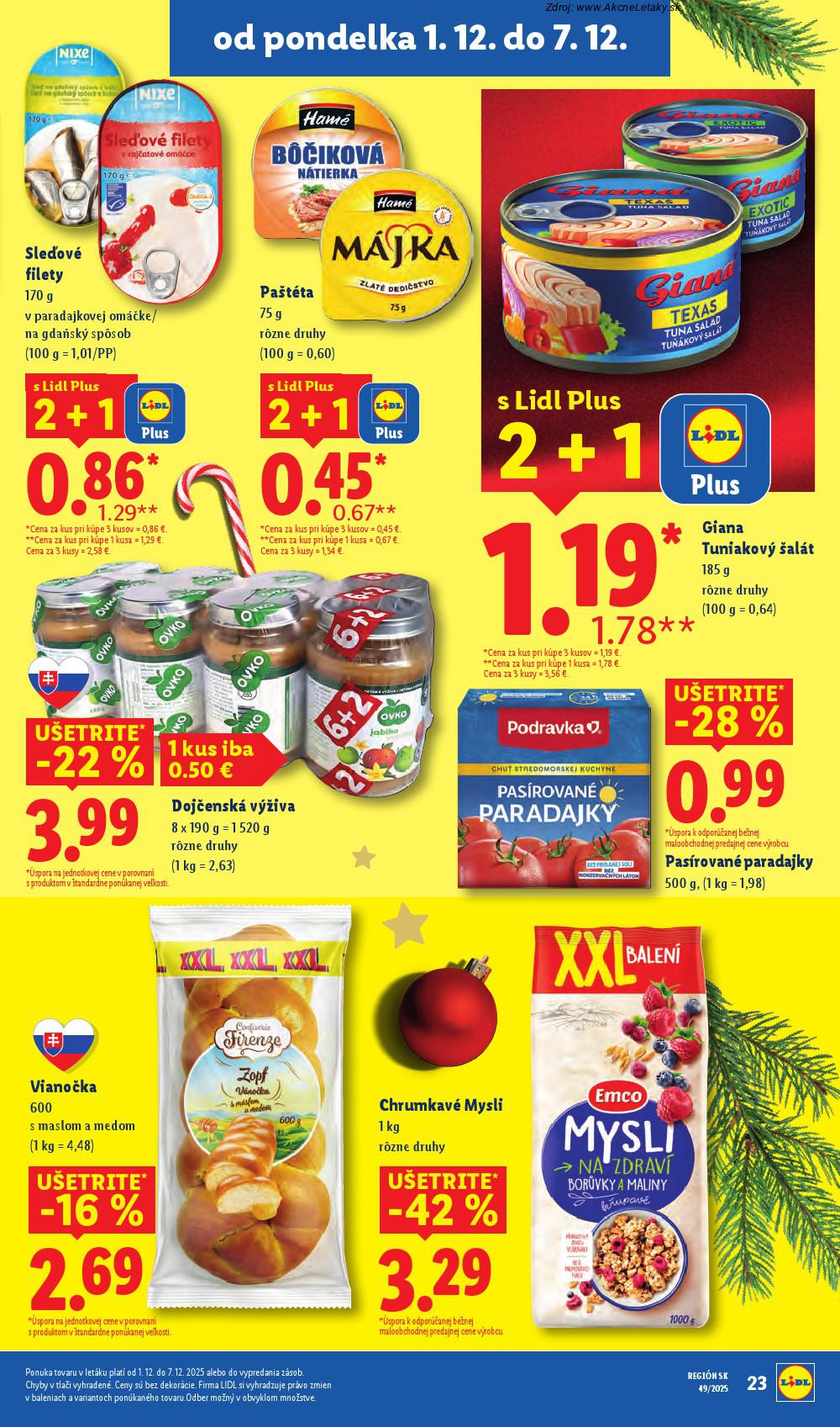 Leták Lidl (1. 12. - 7. 12. 2025) - strana 31 z 100