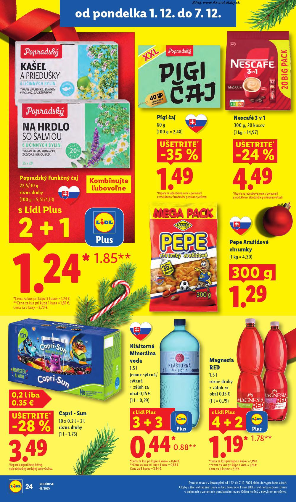 Leták Lidl (1. 12. - 7. 12. 2025) - strana 32 z 100