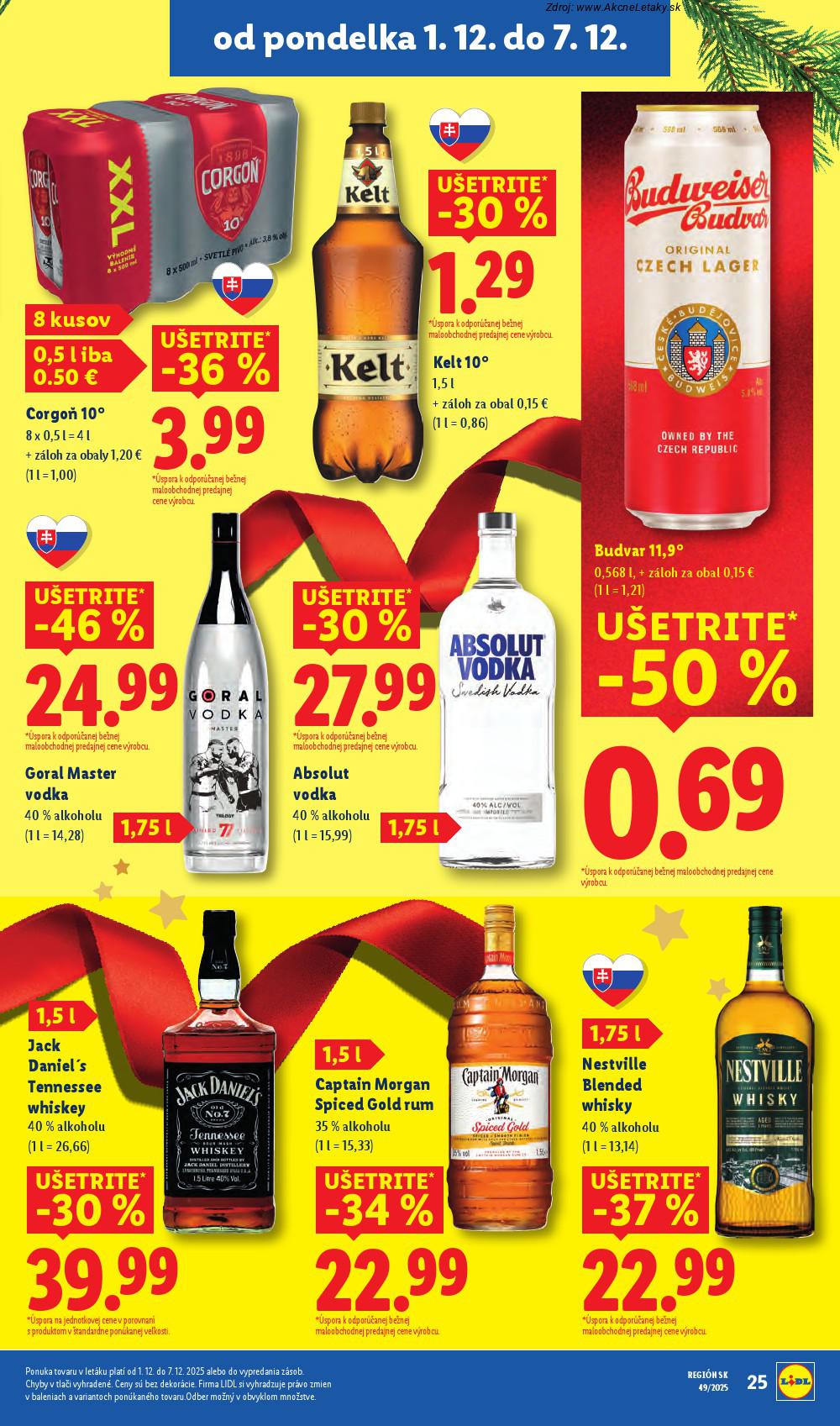 Leták Lidl (1. 12. - 7. 12. 2025) - strana 33 z 100