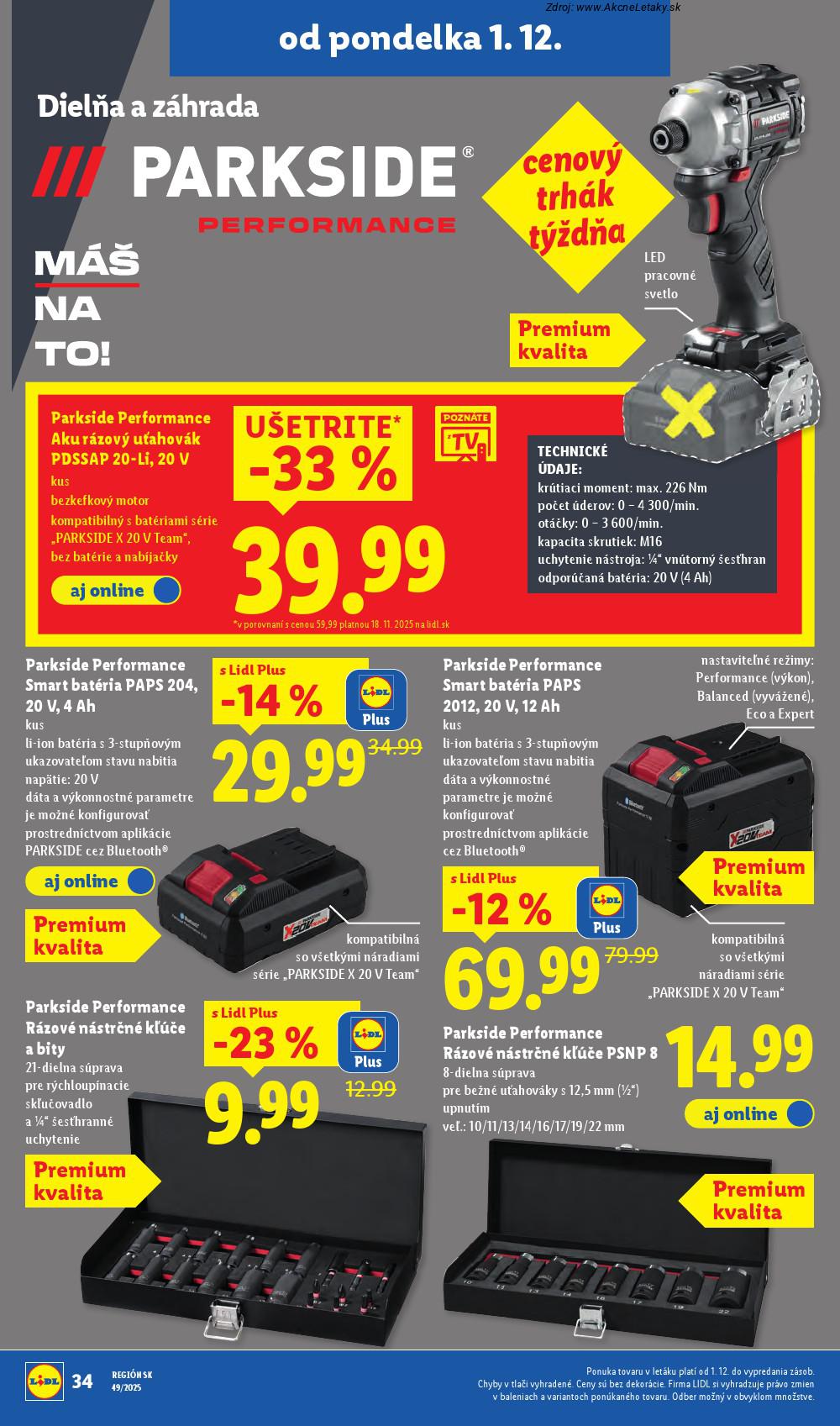 Leták Lidl (1. 12. - 7. 12. 2025) - strana 46 z 100