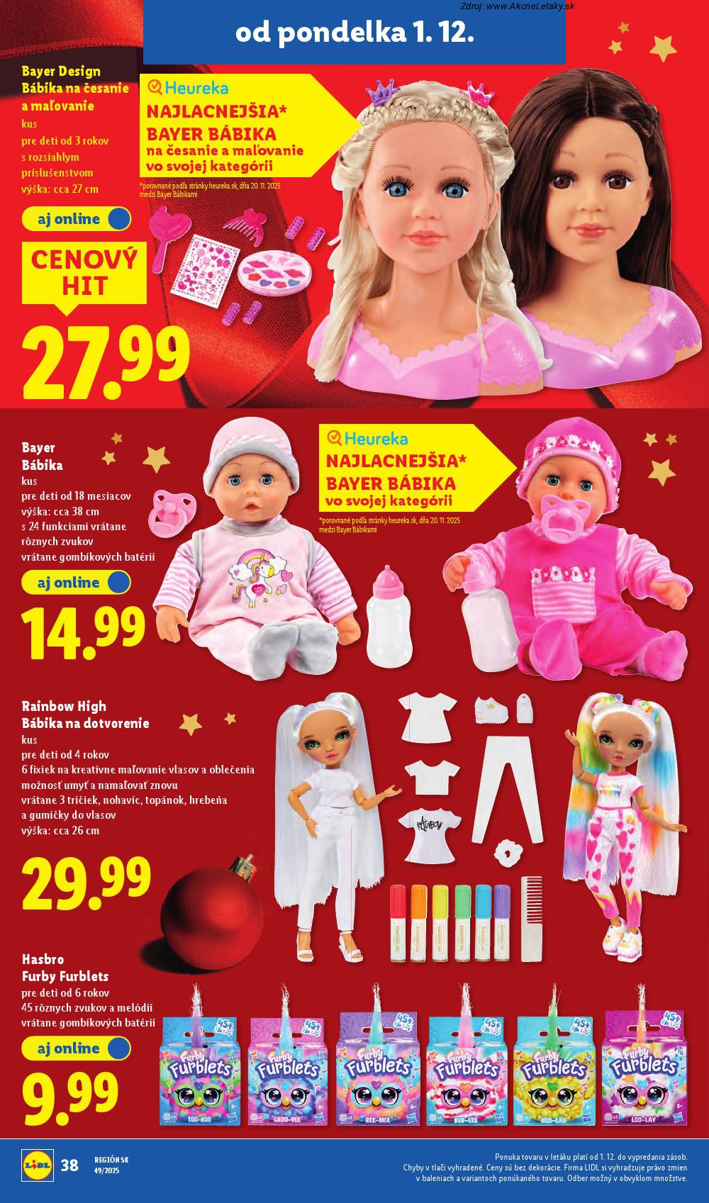 Leták Lidl (1. 12. - 7. 12. 2025) - strana 50 z 100