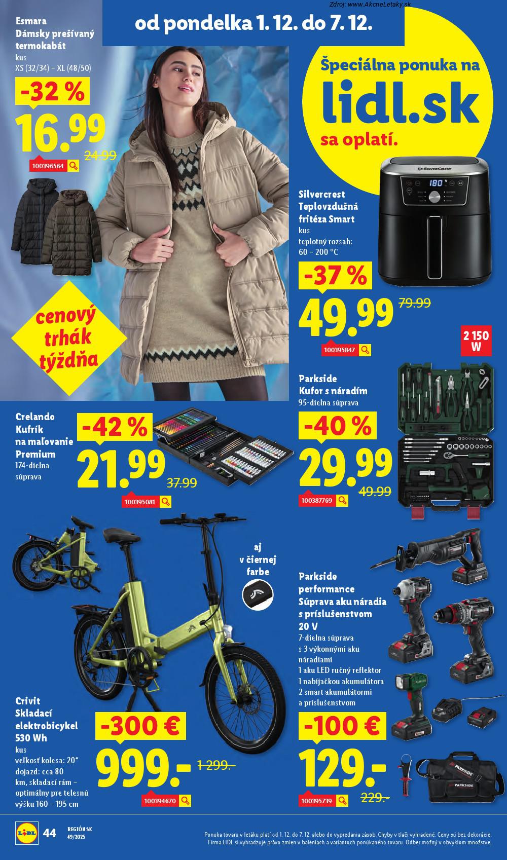Leták Lidl (1. 12. - 7. 12. 2025) - strana 58 z 100