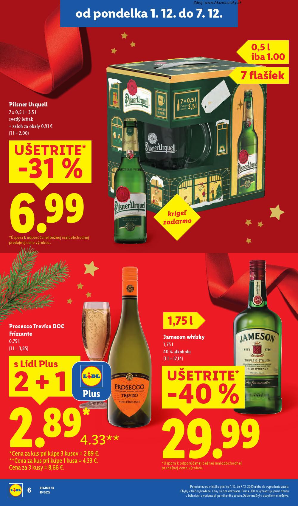 Leták Lidl (1. 12. - 7. 12. 2025) - strana 6 z 100