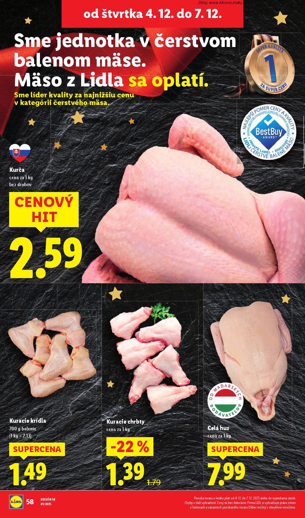 Leták Lidl (1. 12. - 7. 12. 2025) - strana 70 z 100