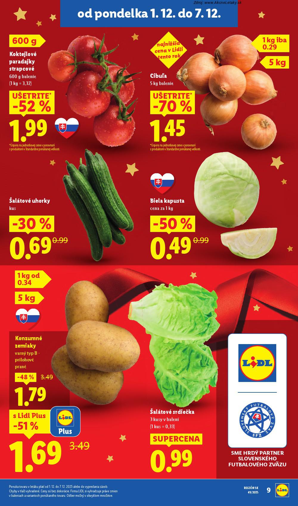 Leták Lidl (1. 12. - 7. 12. 2025) - strana 9 z 100